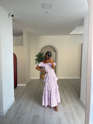 Vestido tsunami - lilás
