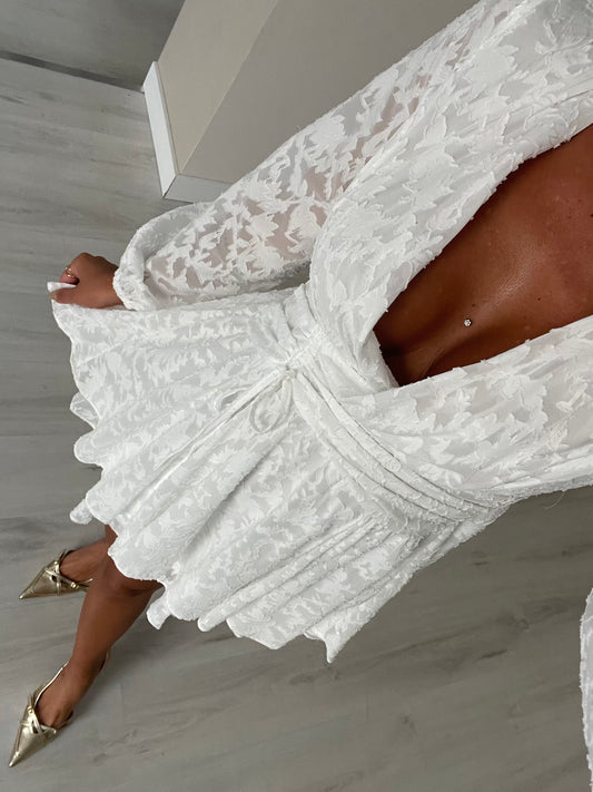 Vestido fluido branco