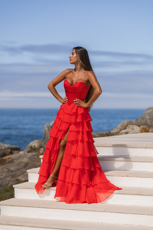 Vestido Monte Carlo - vermelho