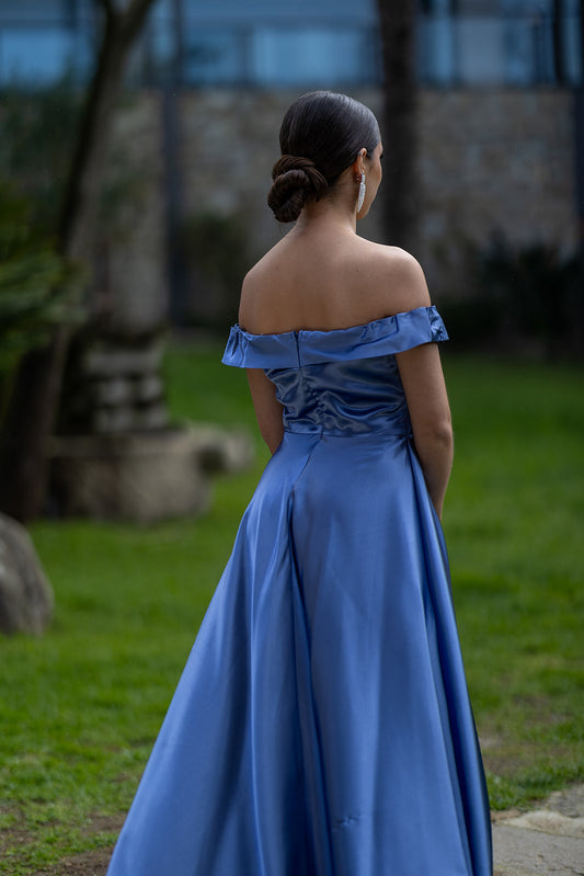 Vestido Croácia - azul