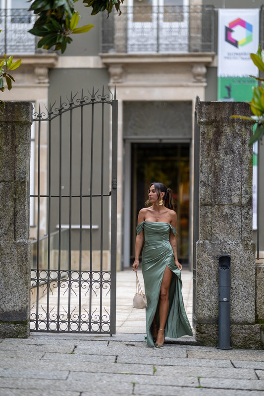 Vestido Juliana - verde seco