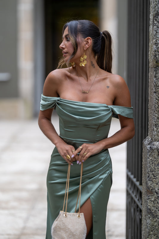 Vestido Juliana - verde seco