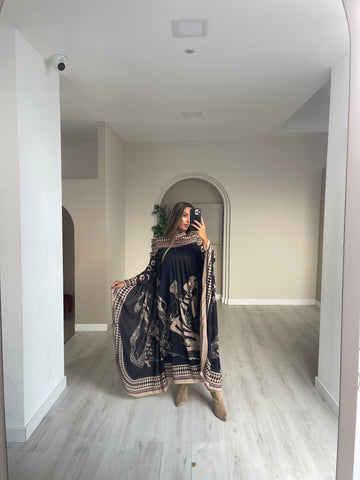 Vestido Picasso comprido