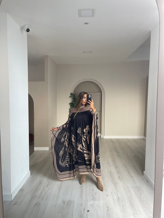 Vestido Picasso comprido