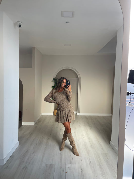 Vestido Olinda - taupe