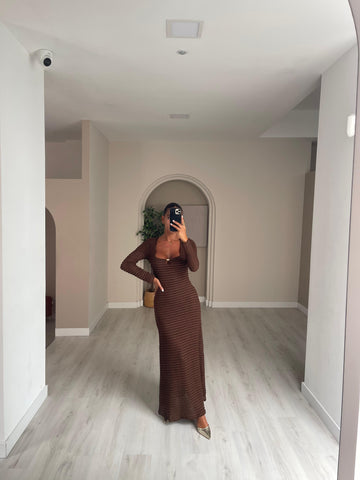 Vestido Rio - castanho