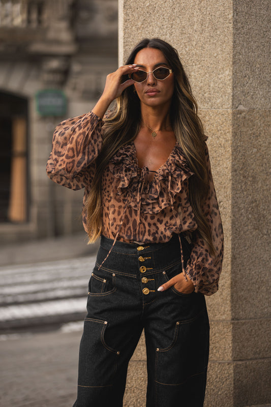 Blusa leopardo