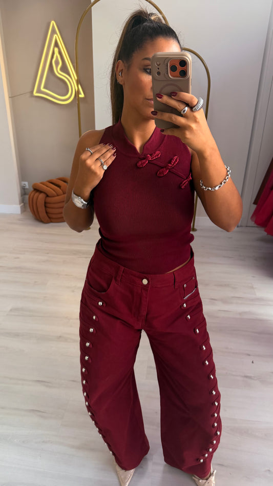 Top Nancy - Bordo