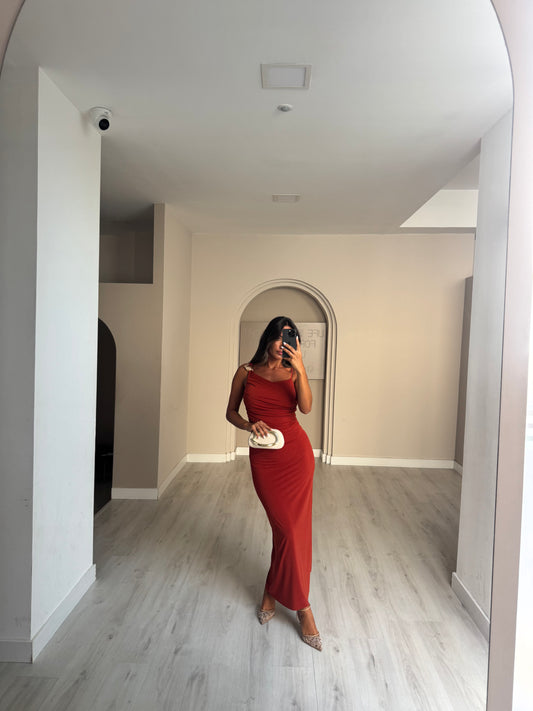 Vestido Nazaré - Tijolo