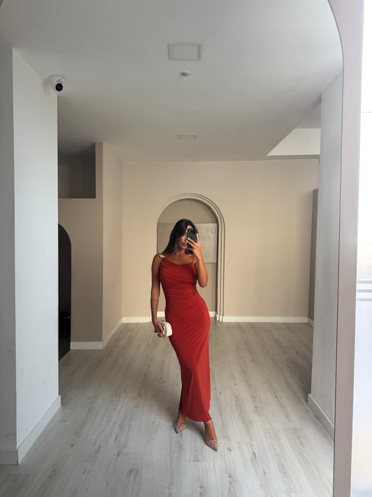 Vestido Nazaré - Tijolo