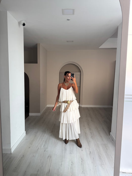 Vestido Samara - Bege