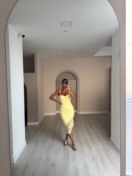 Vestido Miriam - amarelo
