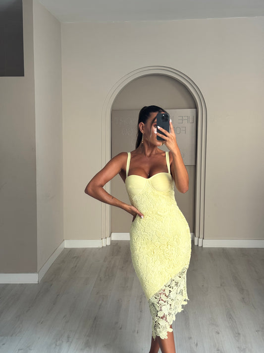 Vestido Miriam - amarelo