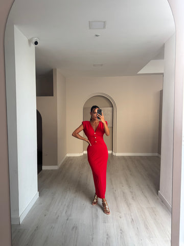 Vestido Nora - Vermelho