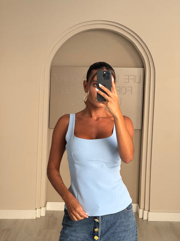 Top básico - Azul