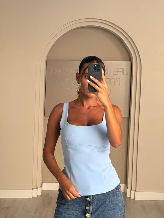 Top básico - Azul