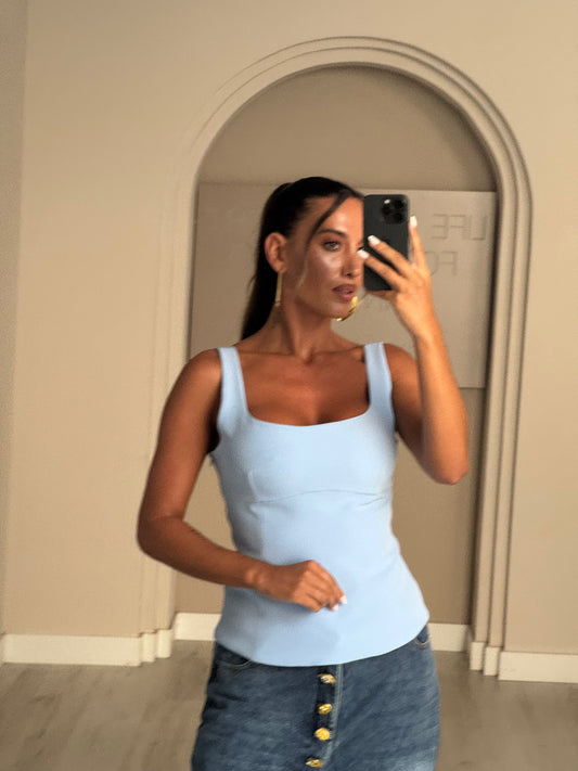 Top básico - Azul