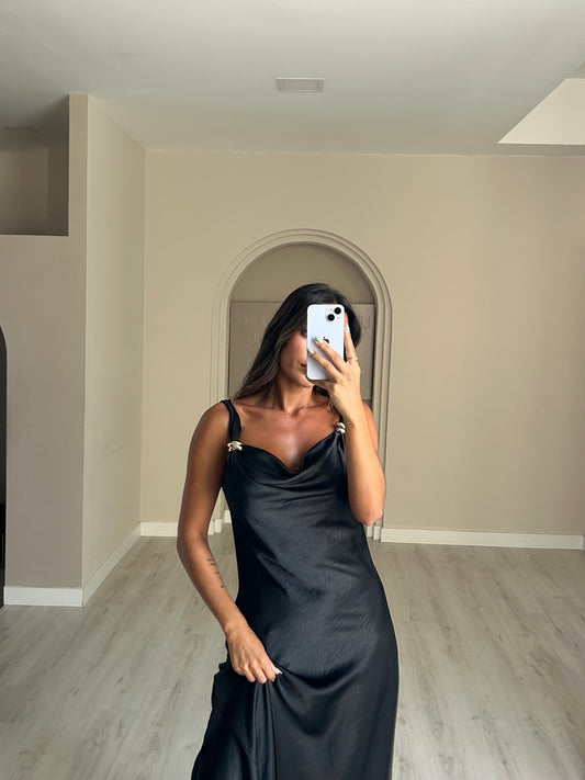 Vestido Amália - Preto