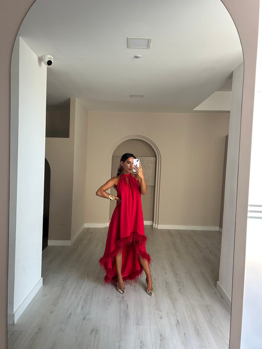 Vestido Gardênia - Vermelho