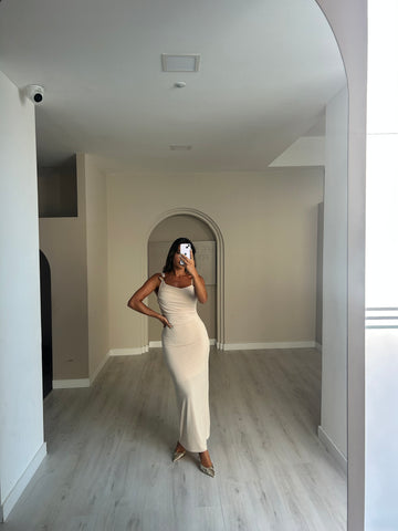 Vestido Nazaré - Bege
