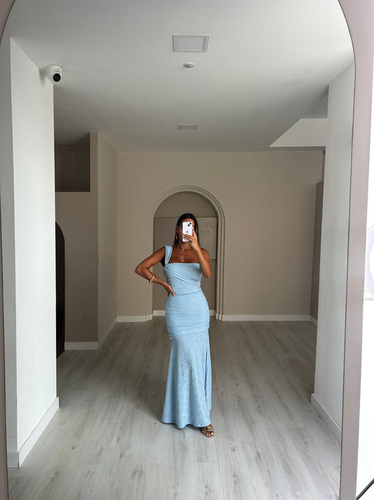 Vestido Fuentes - Azul