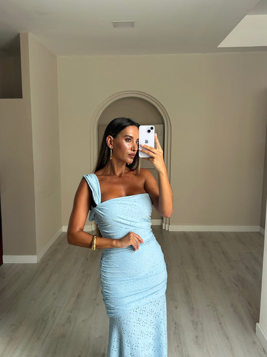 Vestido Fuentes - Azul