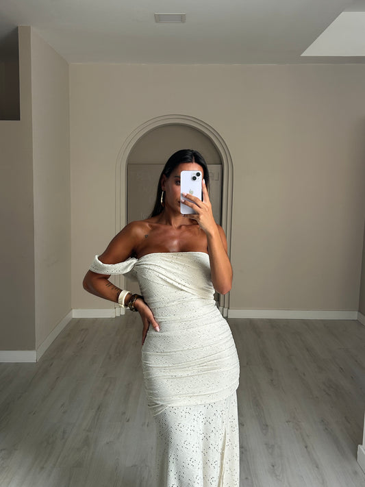 Vestido Fuentes - Bege