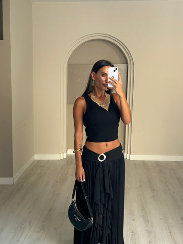Top c/ soutien embutido Lumina - Preto