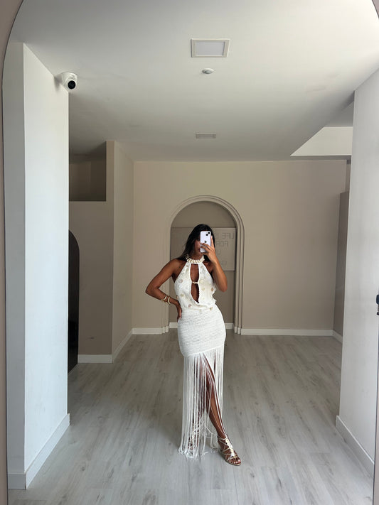 Vestido Areia Branca