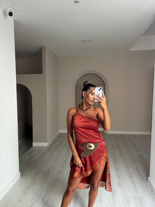 Vestido Coutinho - Tijolo