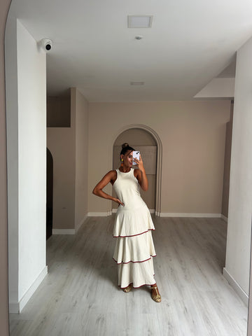 Vestido Abu - Bege