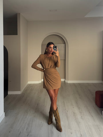 Vestido Luma - Camel