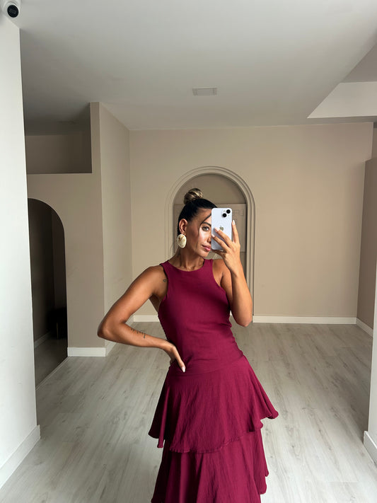 Vestido Abu - Beringela