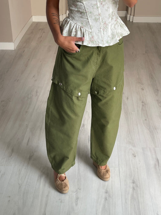 Calça ganga 2 em 1 - Verde