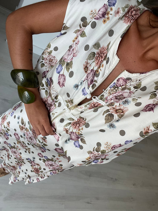 Colete Florido - Bege