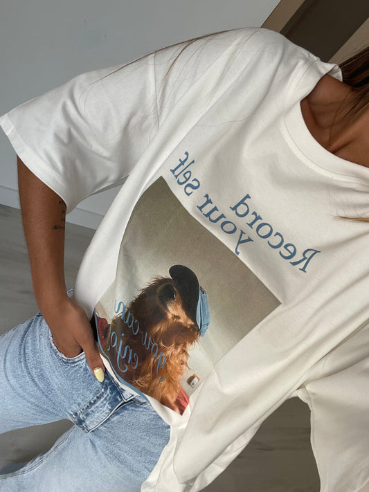 T-shirt Golden Retriever - Branco