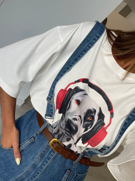 T-shirt Dalmata - Branco