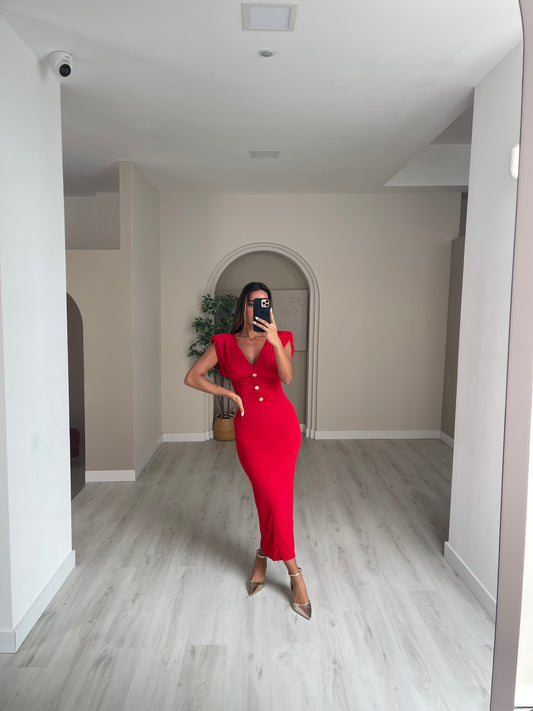 Vestido Nora - Vermelho