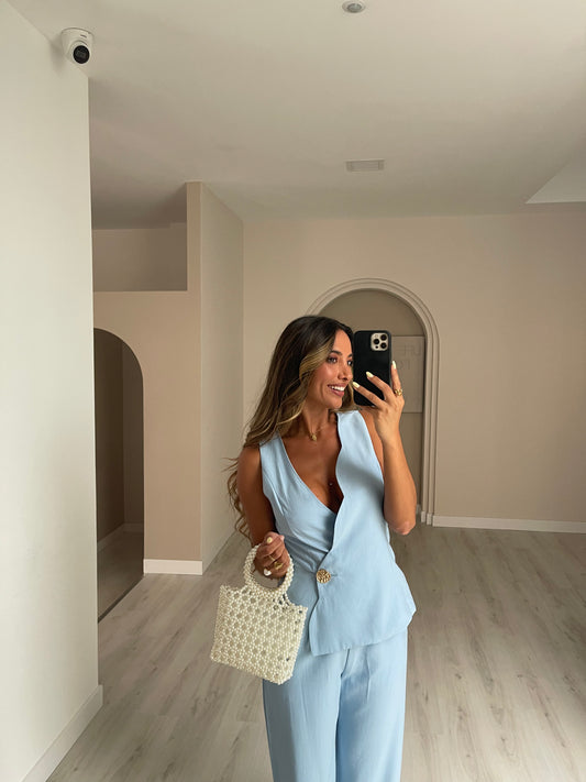 Jumpsuit Maitê - Azul Bebé