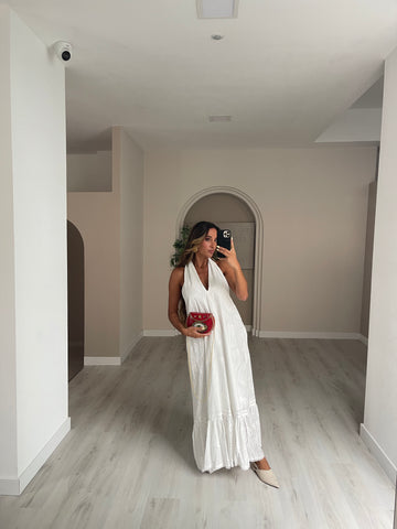 Vestido Bordado Inglês Lumina - Branco