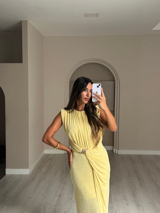 Vestido Florida - Amarelo