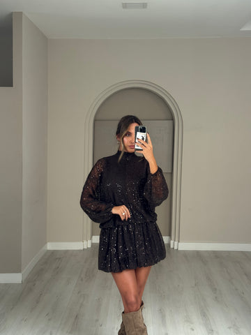 Vestido Amora - Castanho