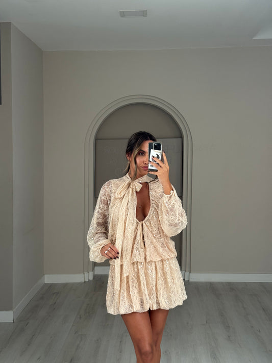 Vestido Amora - Bege
