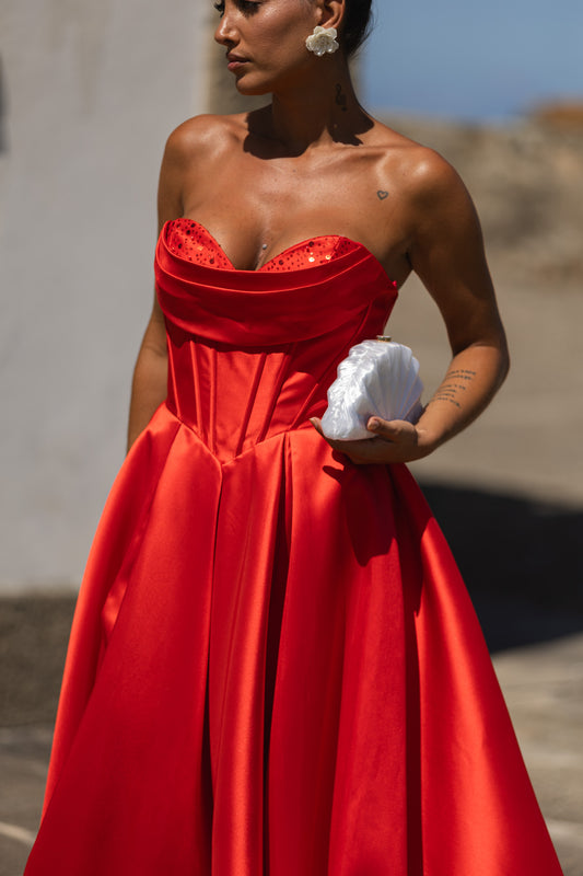 Vestido Pádua - Vermelho