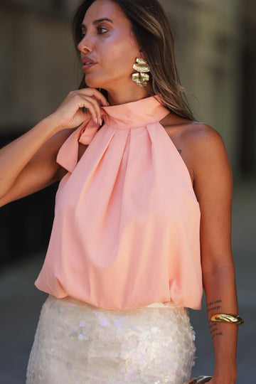 Top halter - Salmão