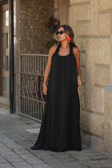 Vestido Corte-Real - Preto