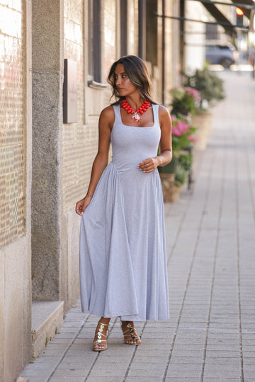 Vestido Ribeiro - Cinza