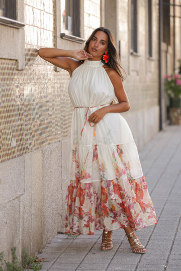 Vestido Picasso - Tons Laranja
