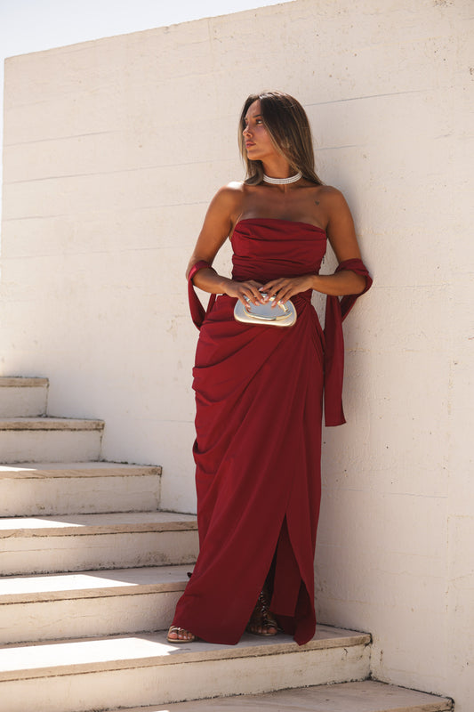 Vestido Velvet - Bordeux