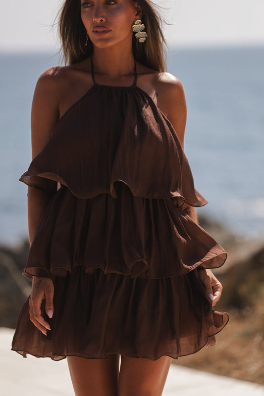 Vestido Bellini - Castanho